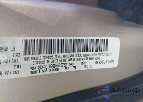 2013 Chrysler Town & Country Touring from USA, damaged, VIN 2C4RC1BG8DR539752